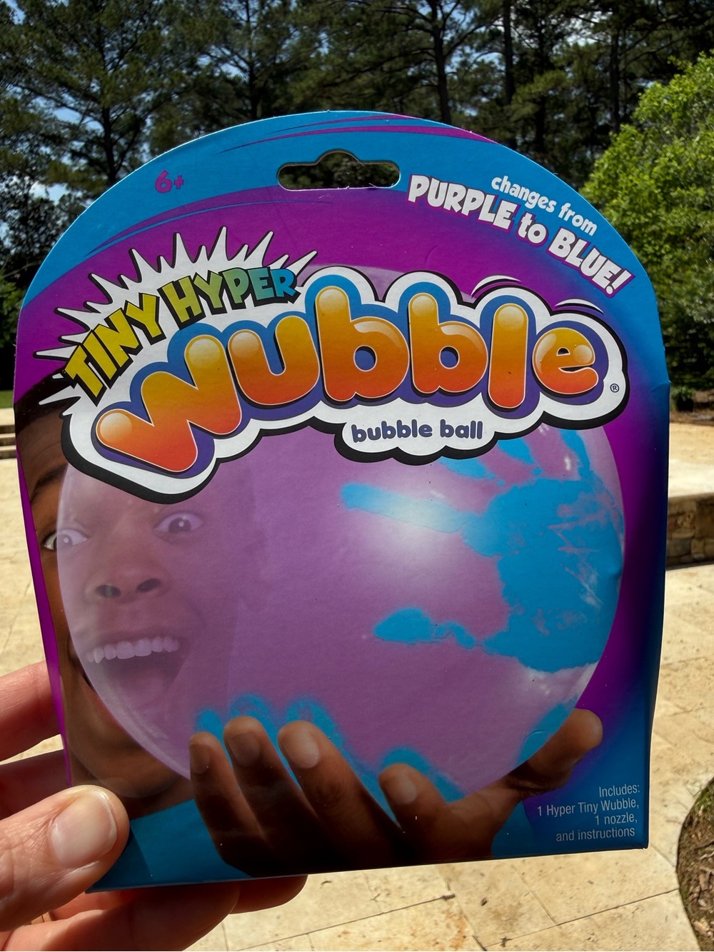Tiny Hyper Bubble Ball - Purple to Blue Color Change
